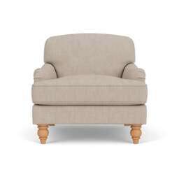Armchair - Natural - Luxury Italian Linen - Ashbee - The Cotswold Company - thumbnail 2