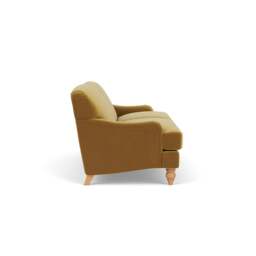 4 Seater Sofa - Mustard - Matt Velvet - Ashbee - The Cotswold Company - thumbnail 3
