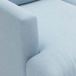 3 Seater Sofa - Sky blue - House linen mix - Jackson - The Cotswold Company - thumbnail 4