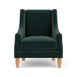 Armchair - Lake - Matt Velvet - Annie - The Cotswold Company - thumbnail 2