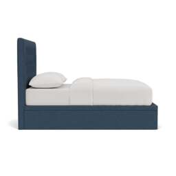 Double Ottoman Storage Bed - Indigo - House Linen Mix - Calvert - The Cotswold Company - thumbnail 3
