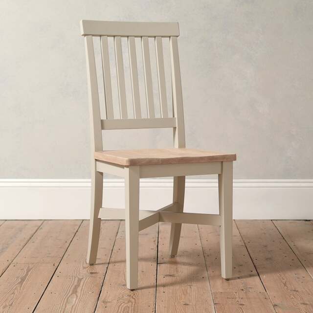 Wooden Seat Dining Chair - Chester Limestone - The Cotswold Company - image 1