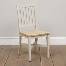 Wooden Seat Dining Chair - Chester Limestone - The Cotswold Company - thumbnail 3
