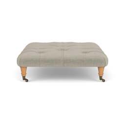 Foot Stool - Natural - Eco Chenille - Amelia - The Cotswold Company - thumbnail 3