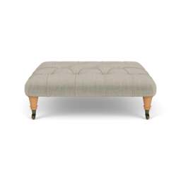 Foot Stool - Natural - Eco Chenille - Amelia - The Cotswold Company - thumbnail 2