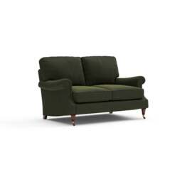 Large 2 Seater Sofa - Forest Green - Matt Velvet - Taylor High Back - The Cotswold Company - thumbnail 5