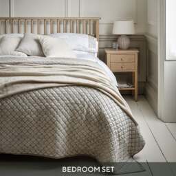 Berkeley Nordic Oak Berkeley Nordic Oak Double Bed and 2 Bedside Table Set - The Cotswold Company