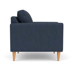 Armchair - Indigo - Luxury Italian Linen - Saxon - The Cotswold Company - thumbnail 3