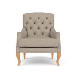 Armchair - Natural - Herringbone Weave - Olivia - The Cotswold Company - thumbnail 2
