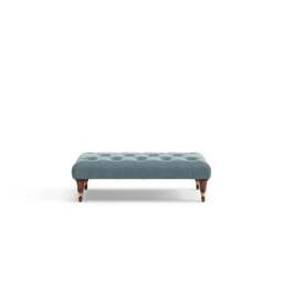 Foot Stool - Teal - Eco Chenille - Amelia Small - The Cotswold Company - thumbnail 7