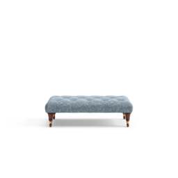 Foot Stool - Mid Blue - Aquaclean Oxford - Amelia Small - The Cotswold Company - thumbnail 7