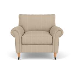 Armchair - Natural - Compton Stripe - Osbourne - The Cotswold Company - thumbnail 2