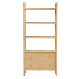 Berkeley Nordic Oak Large Open Bookcase - The Cotswold Company - thumbnail 5