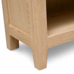 Inglesham Whitewash Oak Small Bookcase - The Cotswold Company - thumbnail 6