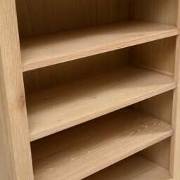 Inglesham Whitewash Oak Small Bookcase - The Cotswold Company - thumbnail 5