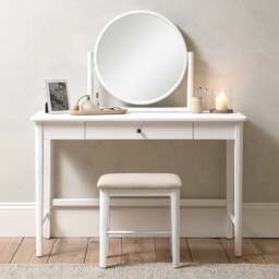 Berkeley White Oak Dressing Table - The Cotswold Company - thumbnail 3