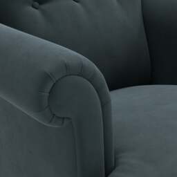 Armchair - Lake - Matt Velvet - Harriet - The Cotswold Company - thumbnail 5