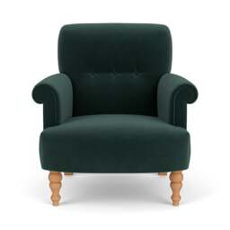 Armchair - Lake - Matt Velvet - Harriet - The Cotswold Company - thumbnail 2