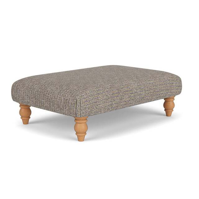 Foot Stool - Shoreline Mix - Textured Weave - Clara - The Cotswold Company - image 1