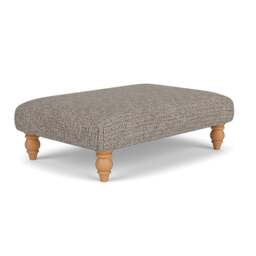 Foot Stool - Shoreline Mix - Textured Weave - Clara - The Cotswold Company