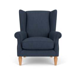 Armchair - Indigo - Luxury Italian Linen - Alice - The Cotswold Company - thumbnail 2