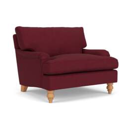 Love Seat - Rosehip - House Linen Mix - Morris - The Cotswold Company