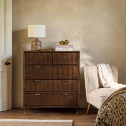 5 Drawer Chest - Oakridge Toasted Oak - The Cotswold Company - thumbnail 1