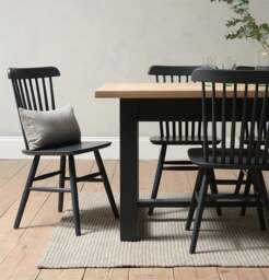 6-10 Seater Extending Dining Table - Chester Charcoal - The Cotswold Company