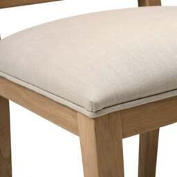 Elkstone Mellow Oak Set of 4 Rattan Back Chairs - The Cotswold Company - thumbnail 5
