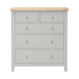5 Drawer Chest - Chester Dove Grey - The Cotswold Company - thumbnail 4