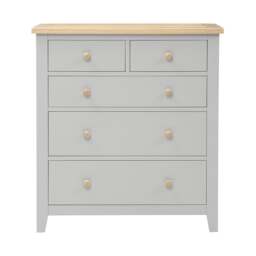 5 Drawer Chest - Chester Dove Grey - The Cotswold Company - thumbnail 5