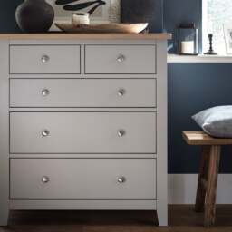 5 Drawer Chest - Chester Dove Grey - The Cotswold Company