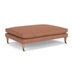 Foot Stool - Brick - Herringbone Weave - Taylor - The Cotswold Company - thumbnail 1