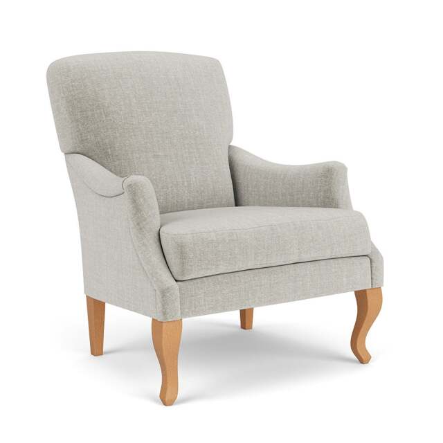 Armchair - Grey Mist - Eco Chenille - Elsie - The Cotswold Company - image 1