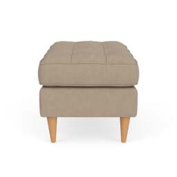 Foot Stool - Natural - House Linen Mix - Saxon Small - The Cotswold Company - thumbnail 3