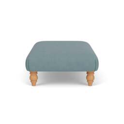 Foot Stool - Sky blue - House Linen Mix - Clara - The Cotswold Company - thumbnail 3