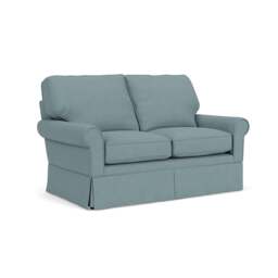 Large 2 Seater Sofa - Sky blue - House Linen Mix - Dawson - The Cotswold Company