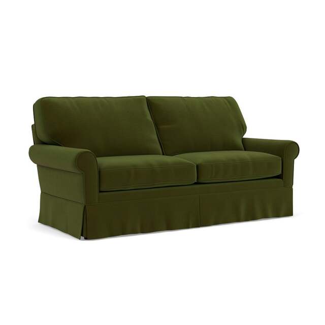 3 Seater Sofa - Forest Green - Matt Velvet - Dawson - The Cotswold Company - image 1