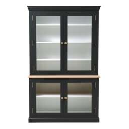 Large Glazed Dresser - Chester Charcoal - The Cotswold Company - thumbnail 3