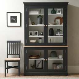 Large Glazed Dresser - Chester Charcoal - The Cotswold Company - thumbnail 2