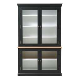 Large Glazed Dresser - Chester Charcoal - The Cotswold Company - thumbnail 4