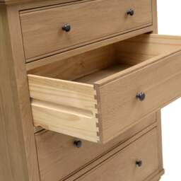 Elkstone Mellow Oak 4 Drawer Chest - The Cotswold Company - thumbnail 6