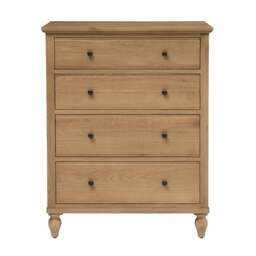 Elkstone Mellow Oak 4 Drawer Chest - The Cotswold Company - thumbnail 3