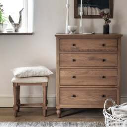Elkstone Mellow Oak 4 Drawer Chest - The Cotswold Company - thumbnail 2