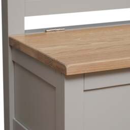 Monks Bench - Chester Dove Grey - The Cotswold Company - thumbnail 6