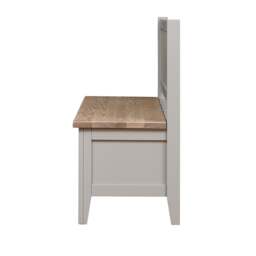 Monks Bench - Chester Dove Grey - The Cotswold Company - thumbnail 4