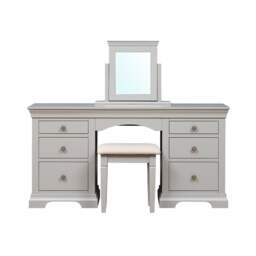 Dressing Table Stool - Chantilly Pebble Grey - The Cotswold Company - thumbnail 5