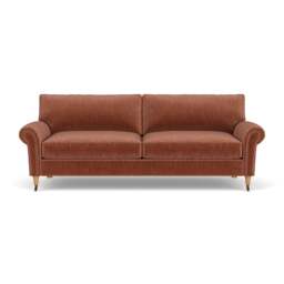 4 Seater Sofa - Cinnamon - Eco Chenille - Osbourne - The Cotswold Company - thumbnail 2