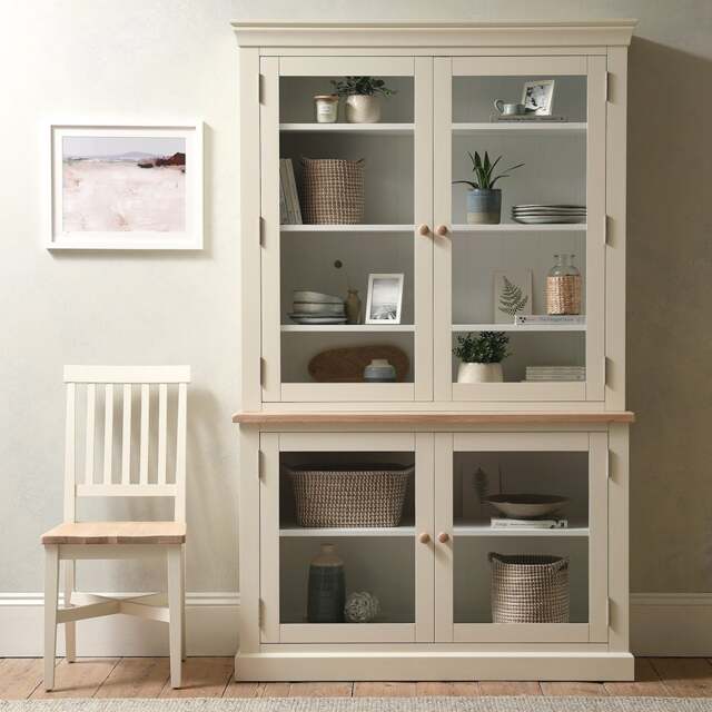 Large Glazed Dresser - Chester Classic Cream - The Cotswold Company - image 1