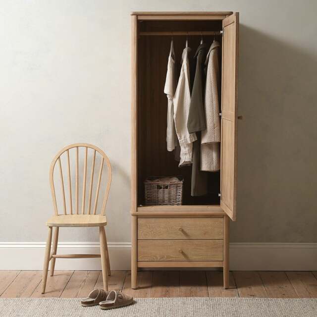 Berkeley Nordic Oak Single Wardrobe - The Cotswold Company - image 1